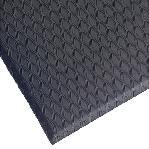 Cushion Select Mat, Diamond, 2' x 3' x 5/8", Charcoal, Nitrile/PVC Cintas