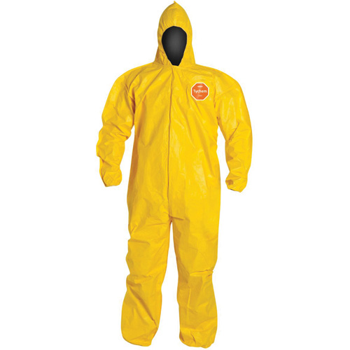 Combinaison &agrave; capuchon, Tychem 2000, 3T-Grand, Jaune Cintas
