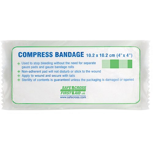 Bandages Compressifs - St&eacute;riles, 4-1/4" lo x 3-1/2" la Cintas