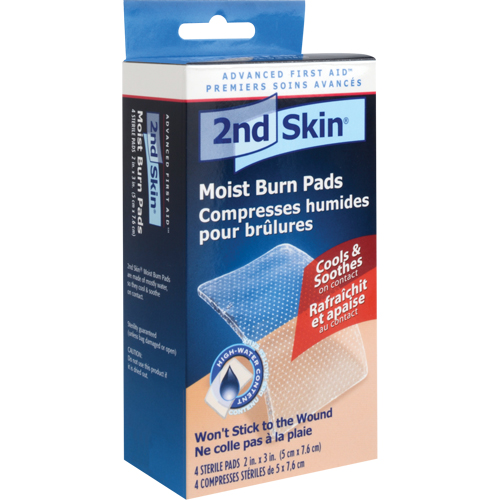 2nd Skin&reg; Moist Burn Pads, 2" x 3", Class 2 Cintas