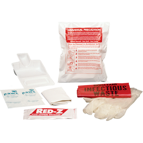 Trousses de nettoyage de d&eacute;versements liquides, Mati&egrave;res dangereuses, Sac Cintas