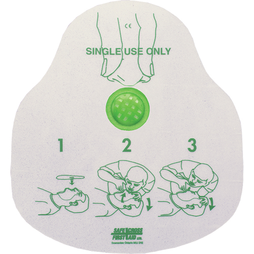 CPR Faceshield, Single Use Faceshield, Class 2 Cintas