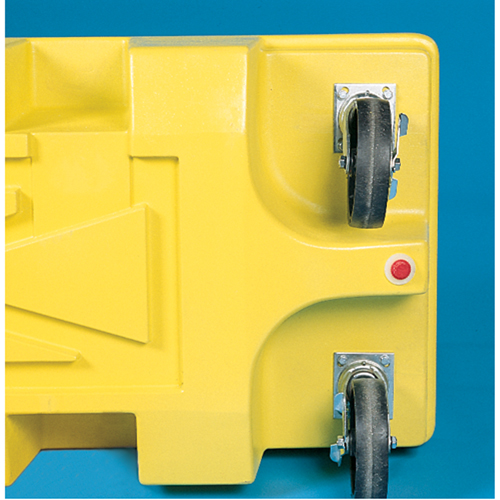 Chariots Poly-Spillcart, 66,5" lo x 29" la x 43,9" h, Cap. de d&eacute;versement 57 gal. US Cintas