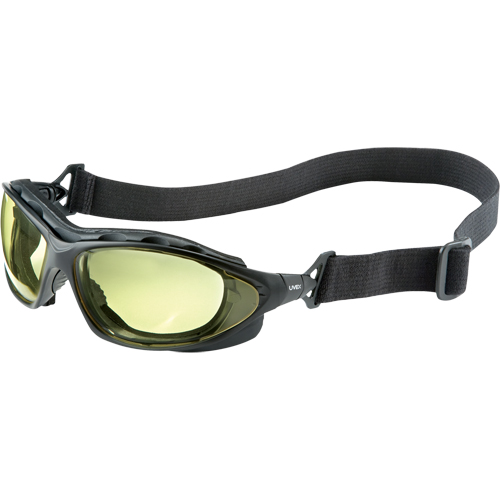 Uvex HydroShield&reg; Seismic&reg; Safety Goggles, Amber Lens, Anti-Fog/Anti-Scratch, Closed Vent Cintas