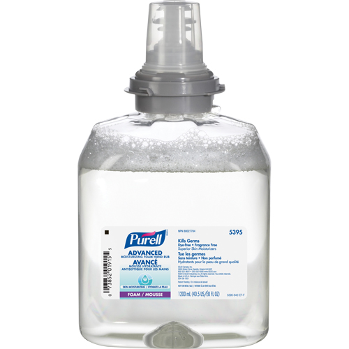 TFX Advanced Moisturizing Foam Hand Sanitizer, 1200 ml, Cartridge Refill, 70% Alcohol Cintas