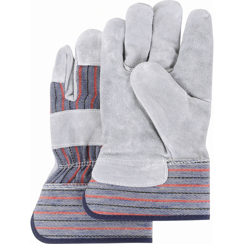 Premium Quality Fitters Gloves, 2X-Large, Split Cowhide Palm, Cotton Inner Lining Cintas