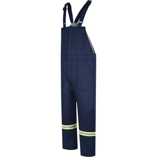 Deluxe Insulated Bib Overalls with Reflective Striping, 3X-Large, Navy Blue Cintas