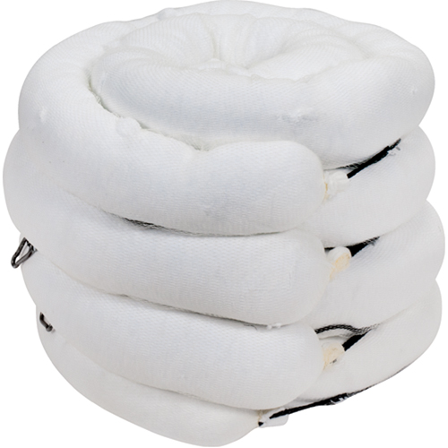 Premium Sorbent Boom, Oil Only, 10' L x 5" W, 35 Gal. Absorbancy, 4 /Pack Cintas