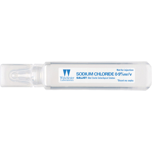 Saljet Single Dose Saline Solution, 1.01 oz. Cintas