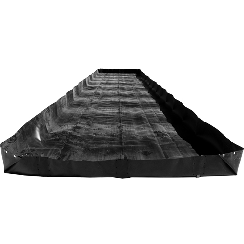 Economy Berms, 2244 US gal. Capacity, 30' W x 10' L x 12" H, L-Bracket Cintas