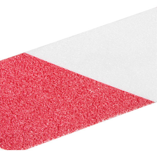Ruban antid&eacute;rapant de premi&egrave;re qualit&eacute;, 2" x 60', Rouge & blanc Cintas