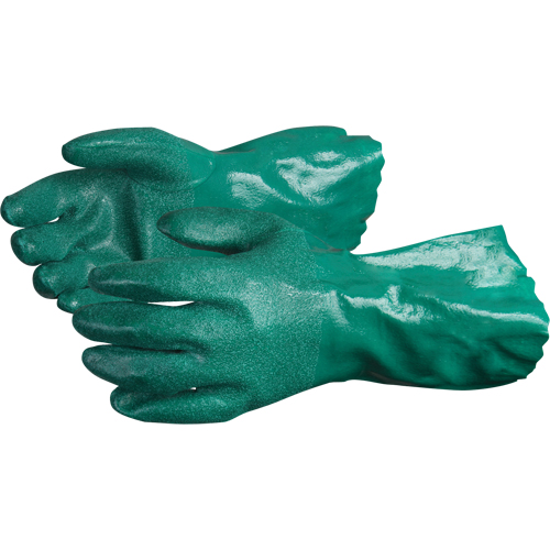 Gants Chemstop avec prise en poudre de c&eacute;ramique, Taille Moyen/8, 12" lo, Nitrile, Doublure en Jersey de coton, 40-mil Cintas