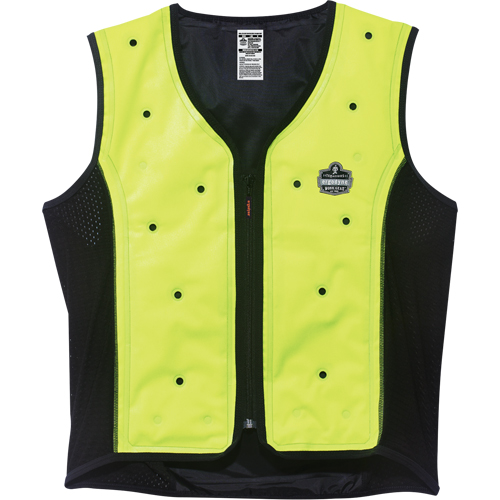 Vestes refroidissantes &agrave; &eacute;vaporation s&egrave;che Chill-Its 6685, Moyen, Jaune lime haute visibilit&eacute; Cintas