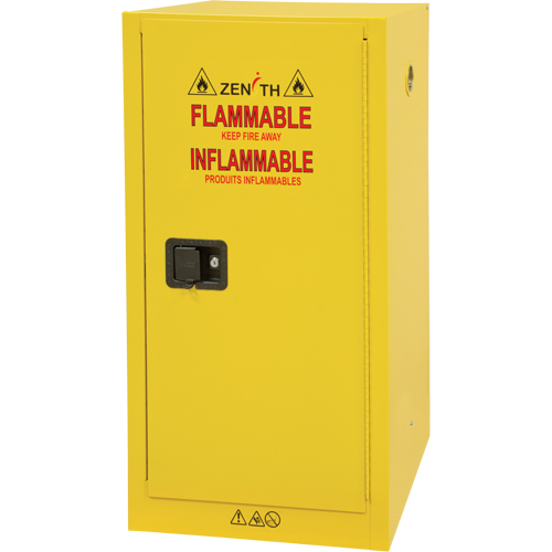 Flammable Storage Cabinet, 16 gal., 1 Door, 23" W x 44" H x 18" D Cintas