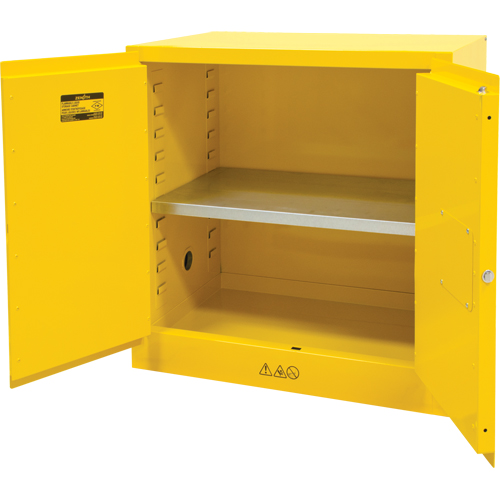 Flammable Storage Cabinet, 22 gal., 2 Door, 35" W x 35" H x 22" D Cintas