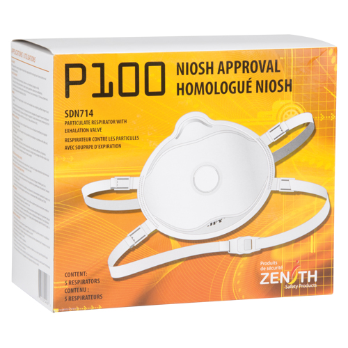 Respirateur contre les particules, P100, Certifi&eacute; NIOSH, Moyen/grand Cintas