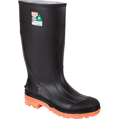 Bottes de travail PRM, PVC, Embout Acier, Pointure 11, Semelle R&eacute;sistant aux perforations Cintas