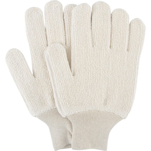 Gants r&eacute;sistants &agrave; la chaleur, Tissu &eacute;ponge, Grand, Prot&egrave;ge jusqu'&agrave; 212° F (100° C) Cintas