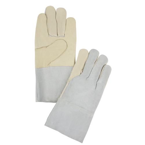 Standard-Duty Work Gloves, 2X-Large, Grain Cowhide Palm Cintas