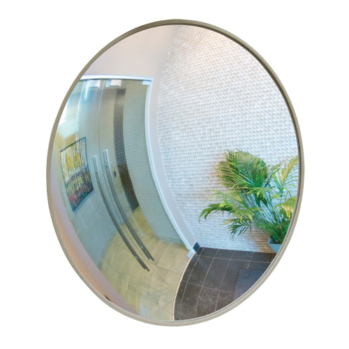 Convex Mirror with Bracket, Indoor/Outdoor, 30" Diameter Cintas
