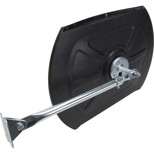 Roundtangular Convex Mirror with Telescopic Arm, 12" H x 18" W, Indoor/Outdoor Cintas