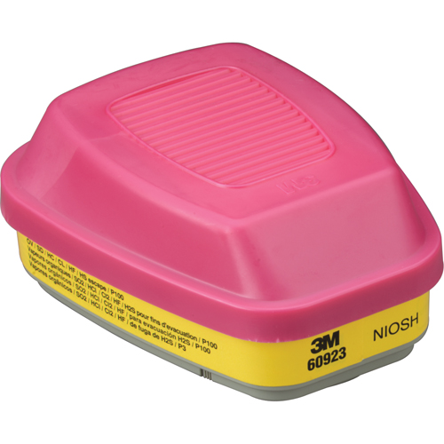 6000 Series Respirator Cartridges, Gas/Vapour Cartridge, Organic Vapour/Acid Gas/P100 Cintas