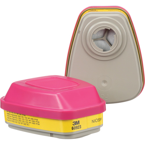 6000 Series Respirator Cartridges, Gas/Vapour Cartridge, Organic Vapour/Acid Gas/P100 Cintas