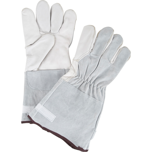 Ultimate Dexterity Winter-Lined Work Gloves, Medium, Grain Goatskin Palm, Fleece Inner Lining Cintas