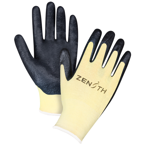 Gants r&eacute;sistants &agrave; la coupe avec prise sup&eacute;rieure, Taille 12/3T-Grand, Calibre 13, Rev&ecirc;tement Mousse de nitrile, Enveloppe en Aramide, ANSI/ISEA 105 niveau 3/EN 388 niveau 5 Cintas