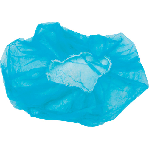 Bonnets bouffants non tiss&eacute;s, Polypropyl&egrave;ne, 21"/Grand, Bleu Cintas