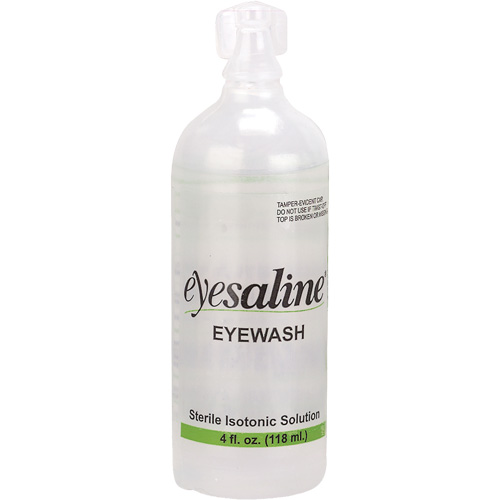 Saline Eyewash Bottles, Full Bottle, 4 oz. Cintas