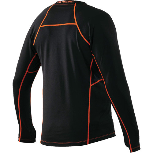 Maillots thermiques &agrave; manches longues, Hommes, Moyen, Noir Cintas
