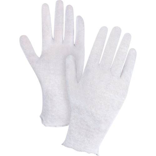 Lightweight Inspection Gloves, Poly/Cotton, Unhemmed Cuff, Men's Cintas