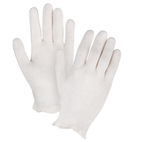 Mediumweight Inspection Gloves, Poly/Cotton, Hemmed Cuff, Men's Cintas