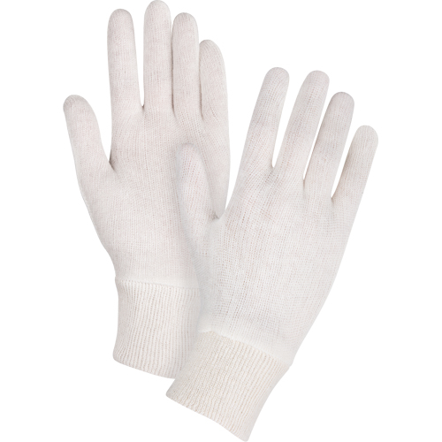 Mediumweight Inspection Gloves, Poly/Cotton, Knit Wrist Cuff, Men's Cintas