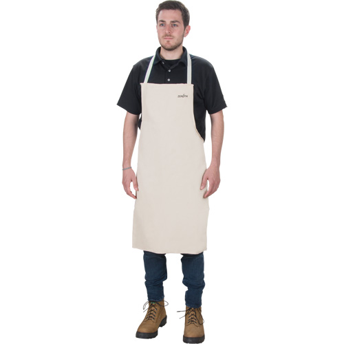 Tablier, Coton, 36" lo x 29" la, Naturel Cintas