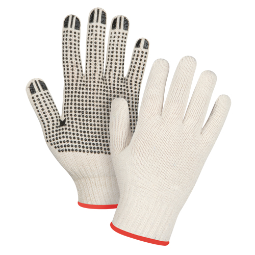 Gants tricot&eacute;s de poids lourd, Poly/coton, Un c&ocirc;t&eacute;, Calibre 7, Petit Cintas