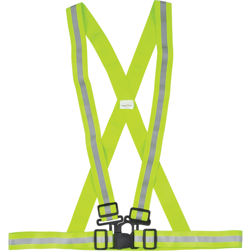 Harnais de s&eacute;curit&eacute; d'usage standard, Jaune lime haute visibilit&eacute;, Couleur r&eacute;fl&eacute;chissante Argent, Grand Cintas