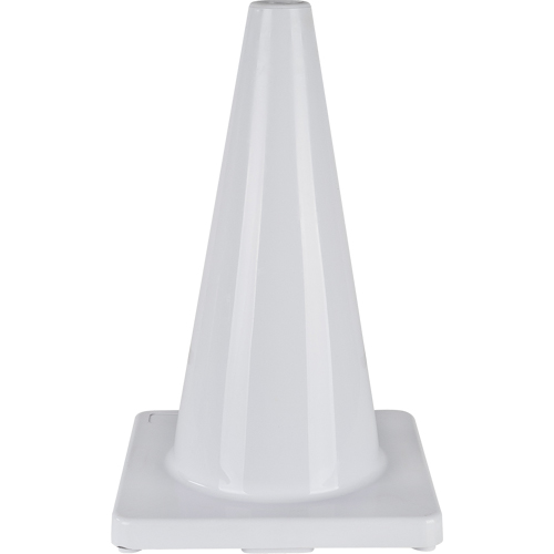 Coloured Traffic Cone, 18", White Cintas