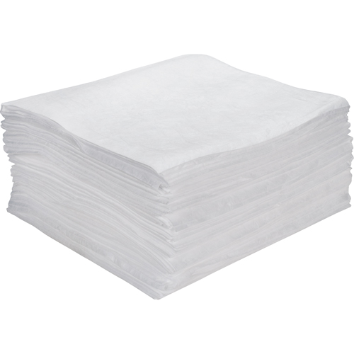Premium Meltblown Sorbent Pads, Oil Only, 15" x 18", 15 gal. Absorbancy Cintas