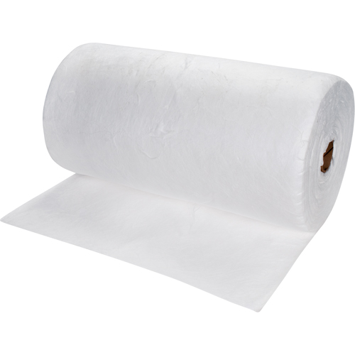 Rouleaux absorbants souffl&eacute;es de premi&egrave;re qualit&eacute;, Lourd, 150' lo x 30" la, Absorption 50 gal. Cintas
