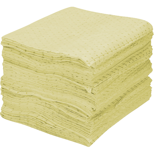 Premium Fine Fiber Sorbent Pads, Hazmat, 15" x 17", 30 gal. Absorbancy Cintas