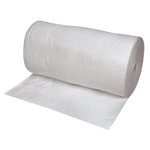 Feuilles absorbantes lamin&eacute;es (SMS) de premi&egrave;re qualit&eacute;, Lourd, 150' lo x 30" la, Absorption 50 gal. Cintas