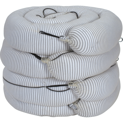 Premium Sorbent Boom, Universal, 10' L x 8" W, 70 gal. Absorbancy, 4 /Pack Cintas