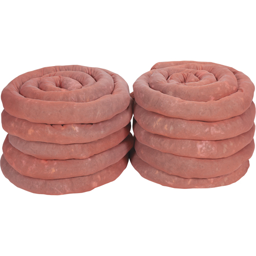 Sorbents Socks, Hazmat, 45 gal. Absorbancy, 3" W x 10' L, Pack of 10 Cintas