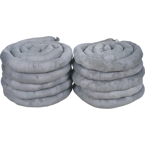 Sorbents Socks, Universal, 40 gal. Absorbancy, 3" W x 10' L, Pack of 10 Cintas