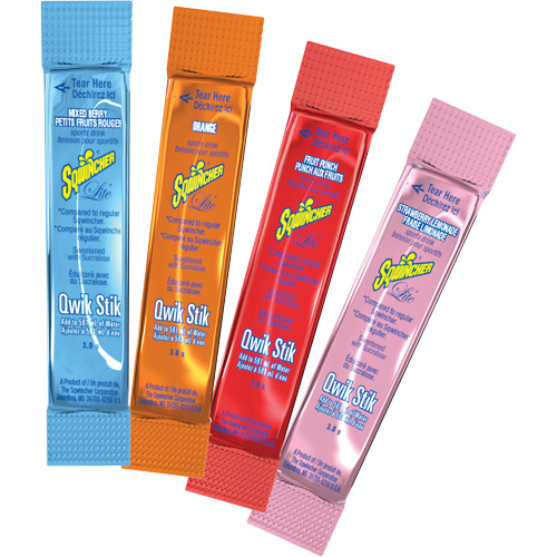 Sqwincher&reg; Boisson de r&eacute;hydratation ZERO Qwik Stik, Poudre, Punch aux fruits Cintas
