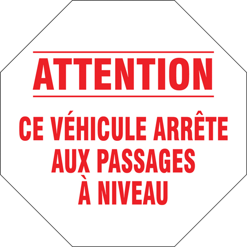 French Traffic Sign, Vinyl, 18" W x 18" H Cintas