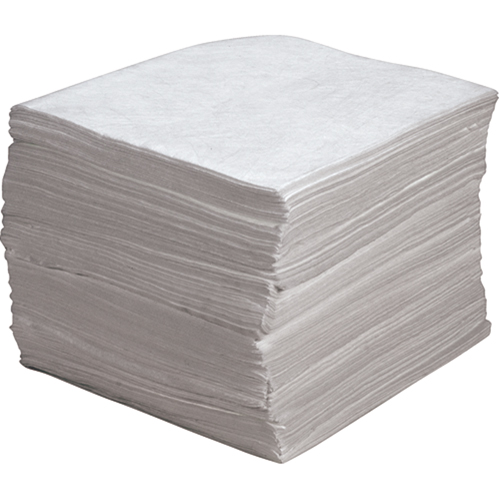 Premium Meltblown Sorbent Pads, Oil Only, 15" x 17", 30 gal. Absorbancy Cintas