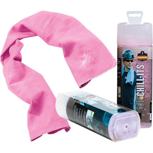 Chill-Its&reg; 6602 Cooling Towels, Pink Cintas
